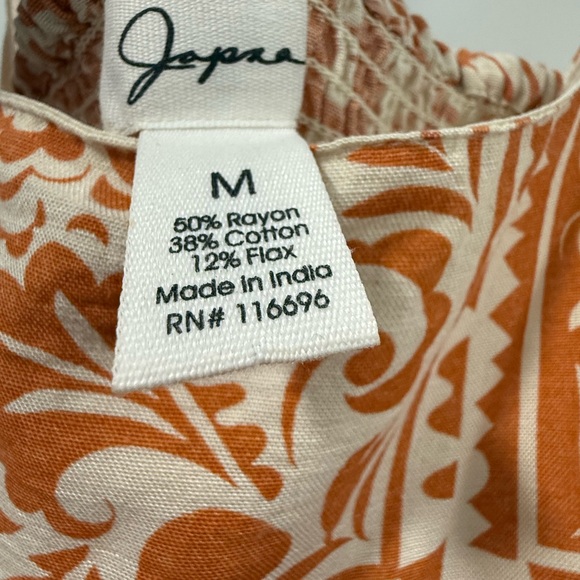 Japna Dress Floral Patterned Brown and Cream Maxi with Pockets - Picture 6 of 6